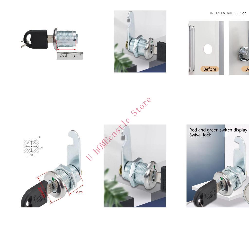 Zinc Furniture Hardware - 63HF 2 zestawy blokad krzywkowych do