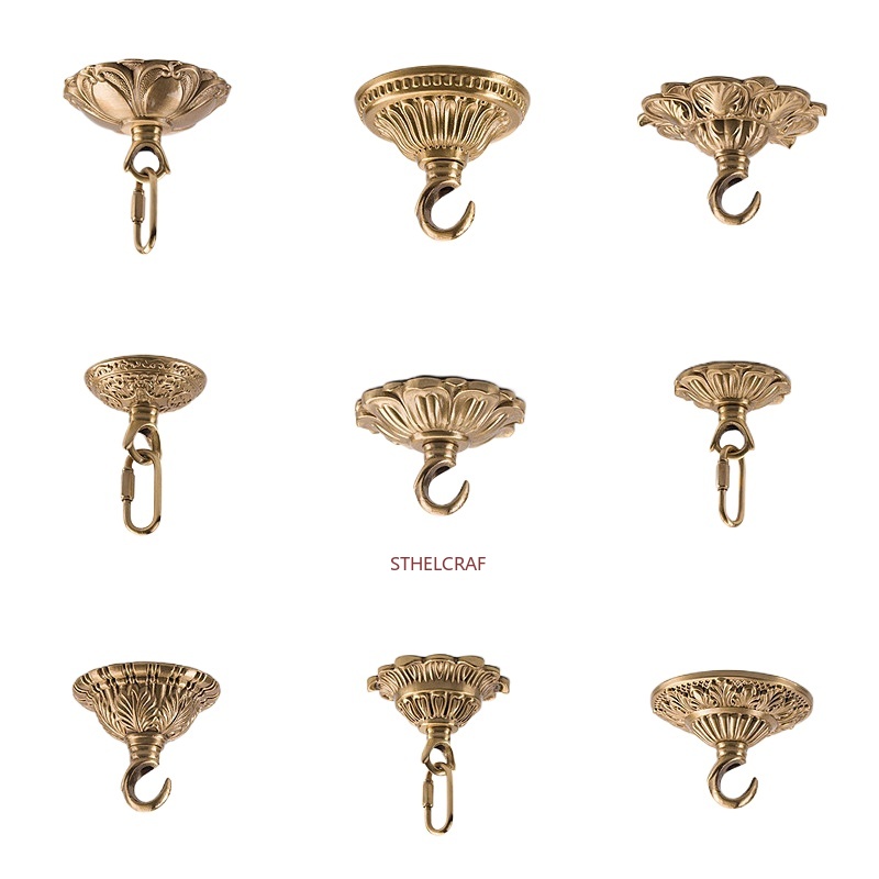 Zinc Furniture Hardware - 1 szt. Wysokiej jakości mosiężny haczyk