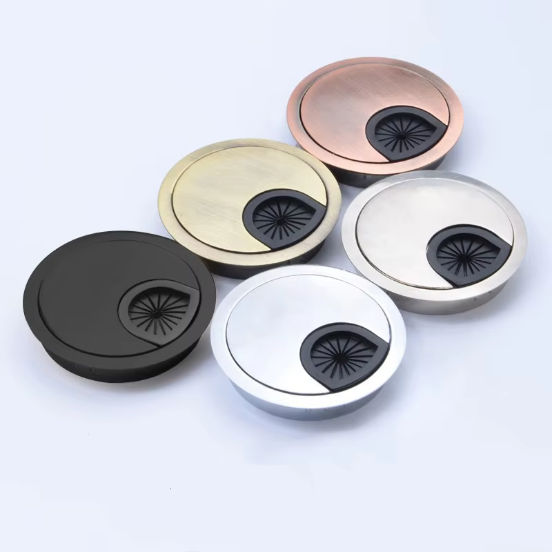 Zinc Furniture Hardware - Zaślepka okrągła z otworem na przewód