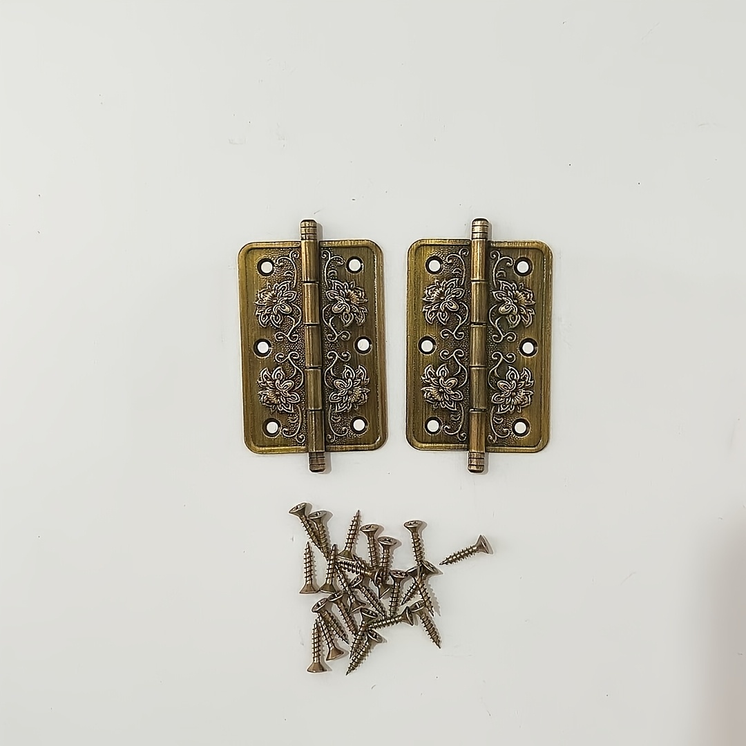 Furniture Hardware Types - 2 sztuki Grube, solidne, mosiężne zawiasy