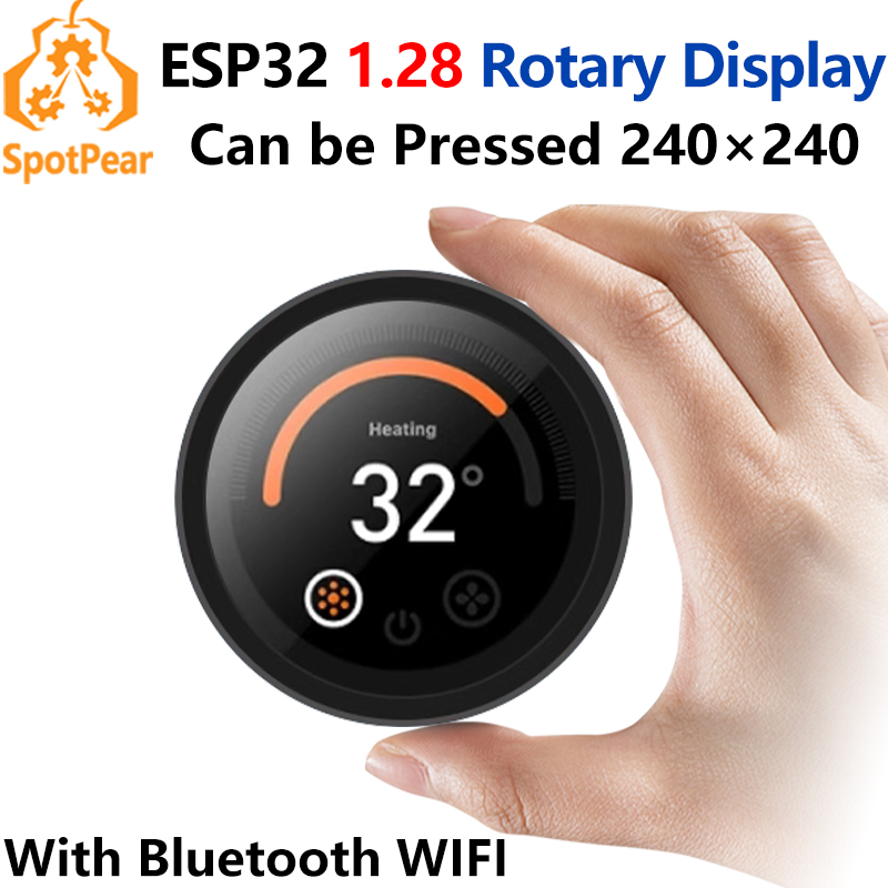 Cabinet Knob Round - Płytka rozwojowa ESP32 C3 1.28 cala
