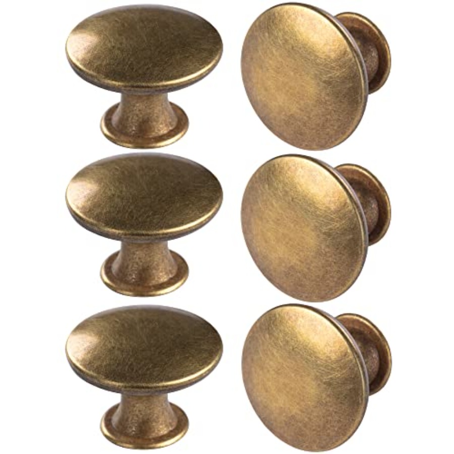 Cabinet Knob Round - 6 sztuk okrągłych gałek do szafek