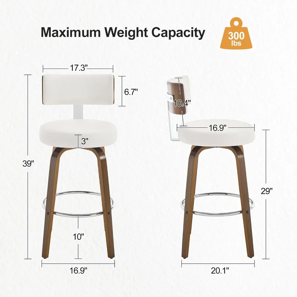 Zestaw 3 stołków barowych o wy – Furniture Leg Set recenzja i cena