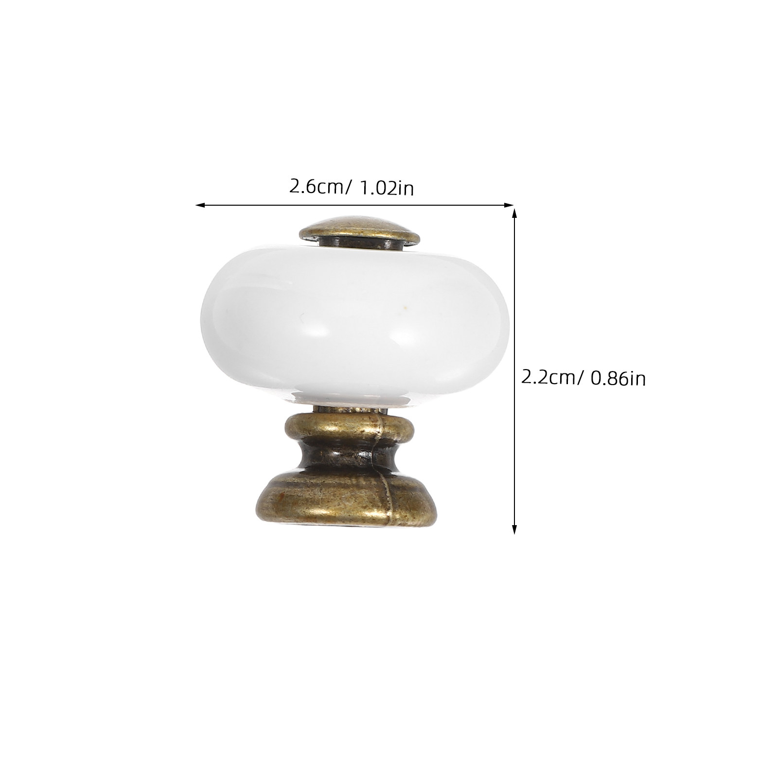 12 szt. Brązowe ceramiczne gał – Cabinet Knob Round recenzja i cena