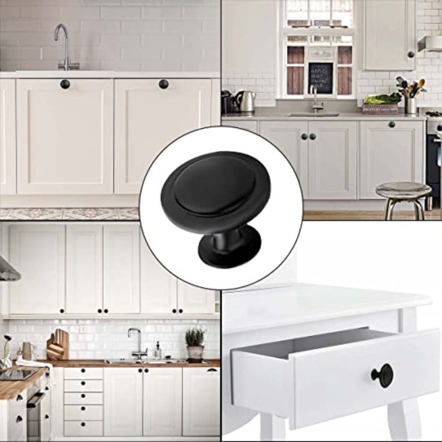 12 sztuk czarnych okrągłych ga – Cabinet Knob Round recenzja i cena