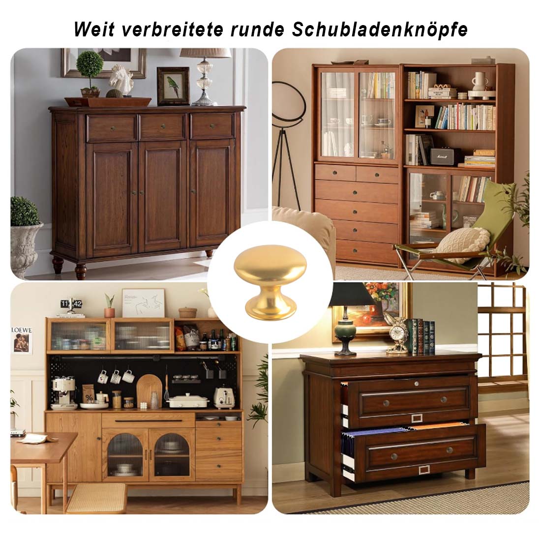5 SZT. Aluminiowe Okrągłe Uchw – Cabinet Knob Round recenzja i cena