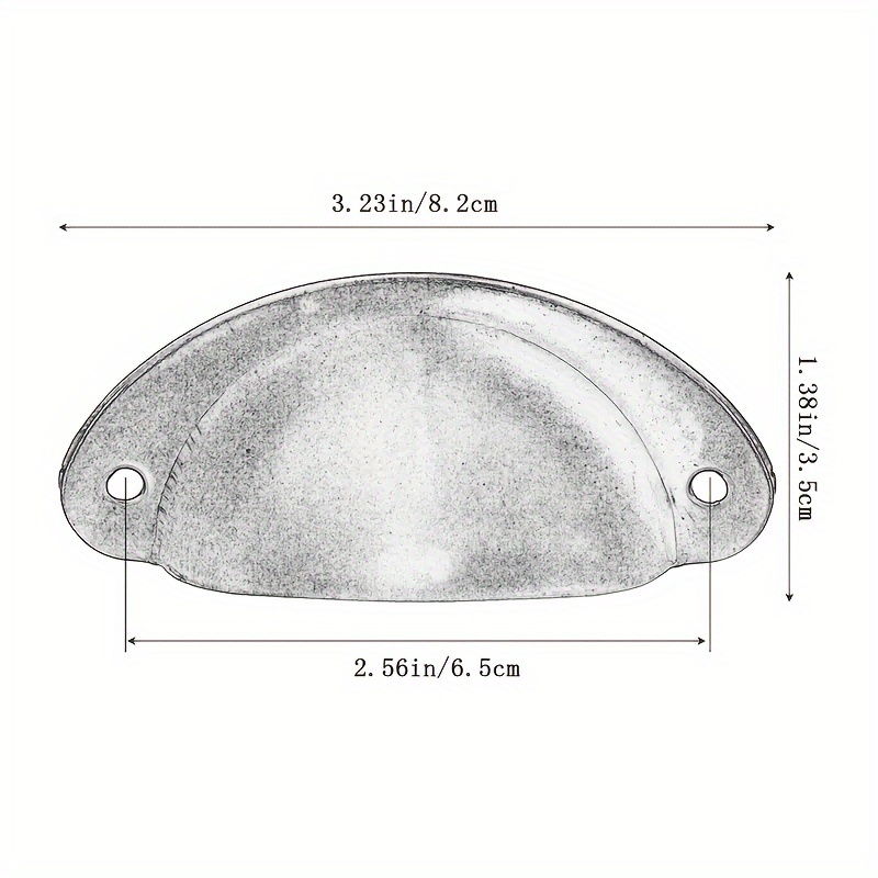 6 metalowych uchwytów, łukowe  – Furniture Hardware Items recenzja i cena
