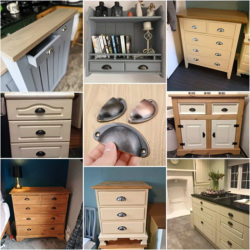 6 metalowych uchwytów, łukowe  – Furniture Hardware Items recenzja i cena