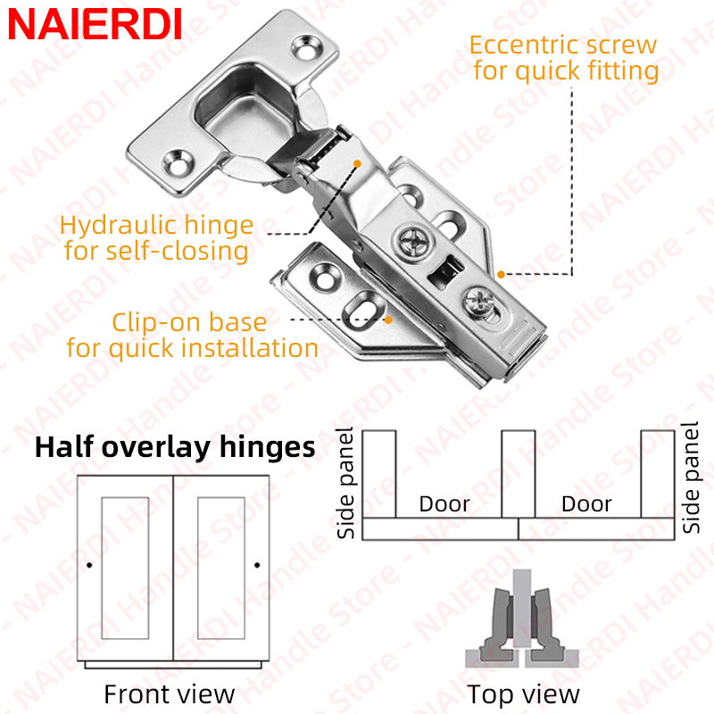 Zawiasy do szafek NAIERDI, 4 s – Soft Close Hinge recenzja i cena